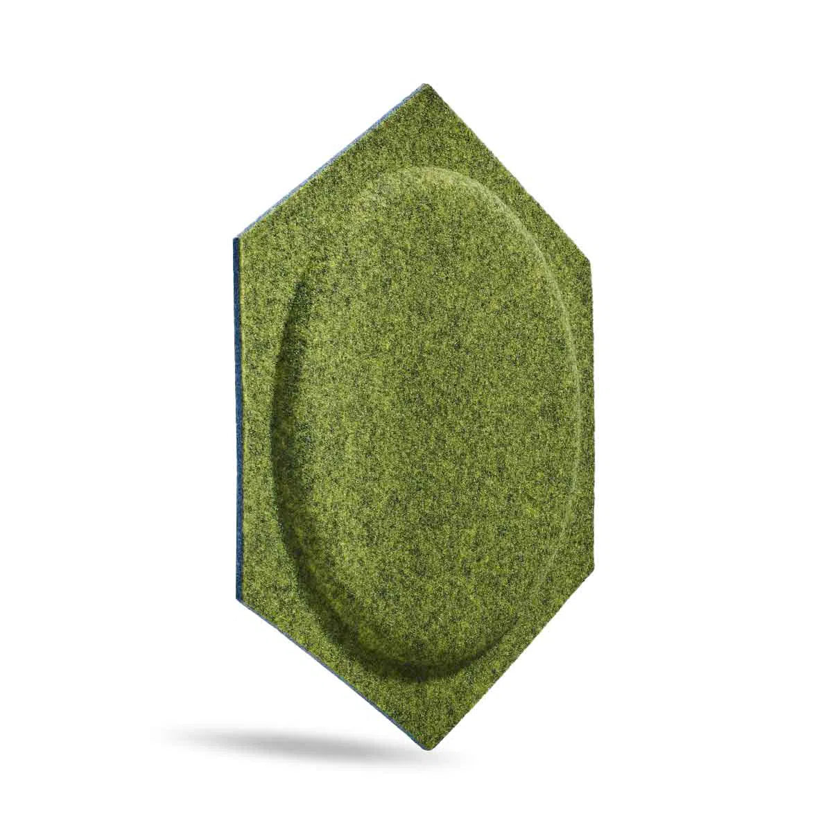 HEXA BOLD 2 3D Acoustic Felt Wall Panels on white background OLIVE Multipack Decormania UK
